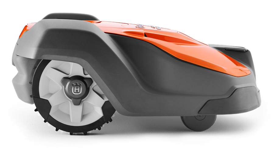 Husqvarna Automower колеса 430. Роботизированная косилка. Устройство робота газонокосилки.